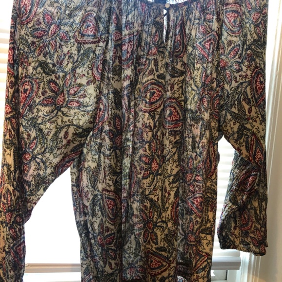 Chaps Boho paisley cotton tunic - Picture 2 of 10
